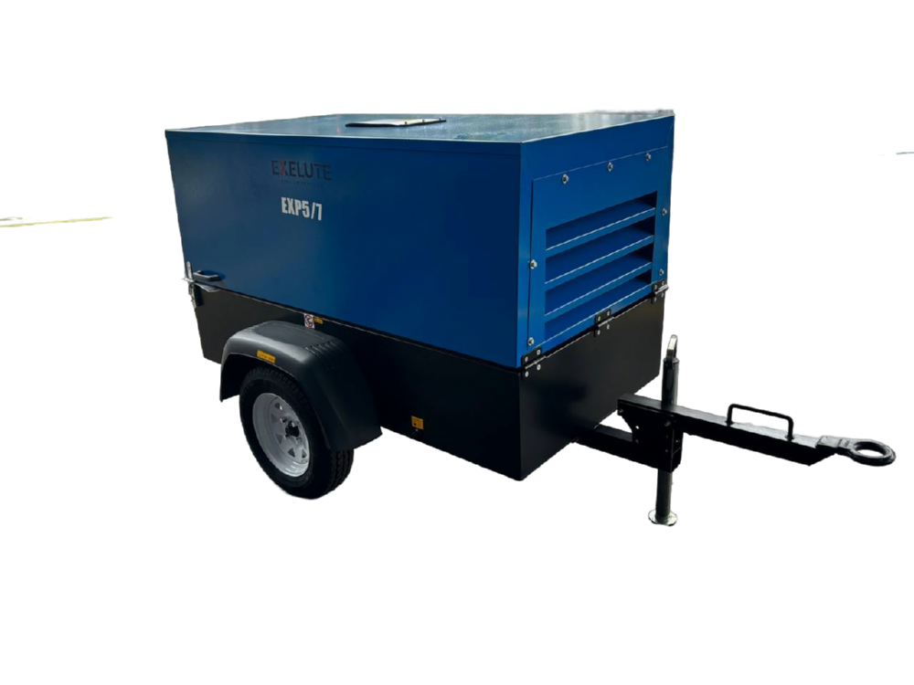 Дизельный компрессор EXELUTE EXP 5/7 на шасси